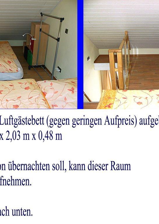 11a. Luftbett | &copy; Ferienwohnung Klaus J&auml;rgen