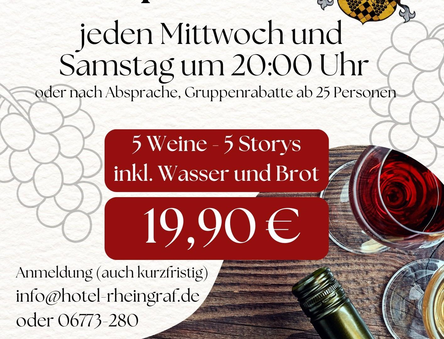 Plakat_Mittelrheinweinprobe | © Hotel Rheingraf Plakat_Mittelrheinweinprobe | © Hotel Rheingraf