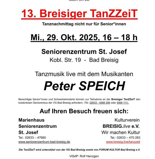 Plakat | © Breisig.live Rolf Henzgen