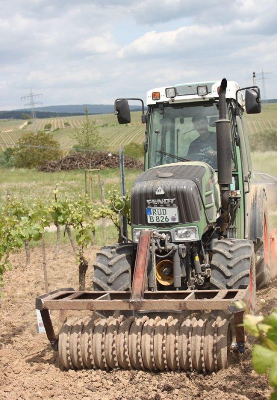 Außenbetrieb Einsaat | © Weingut Hans Bausch