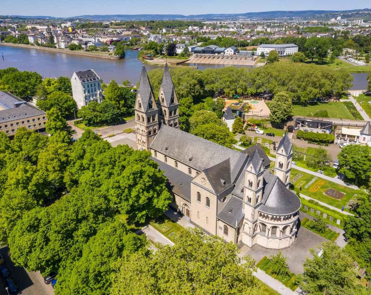 St. kastor Luftbild | © Koblenz-Touristik GmbH / Dominik Ketz
