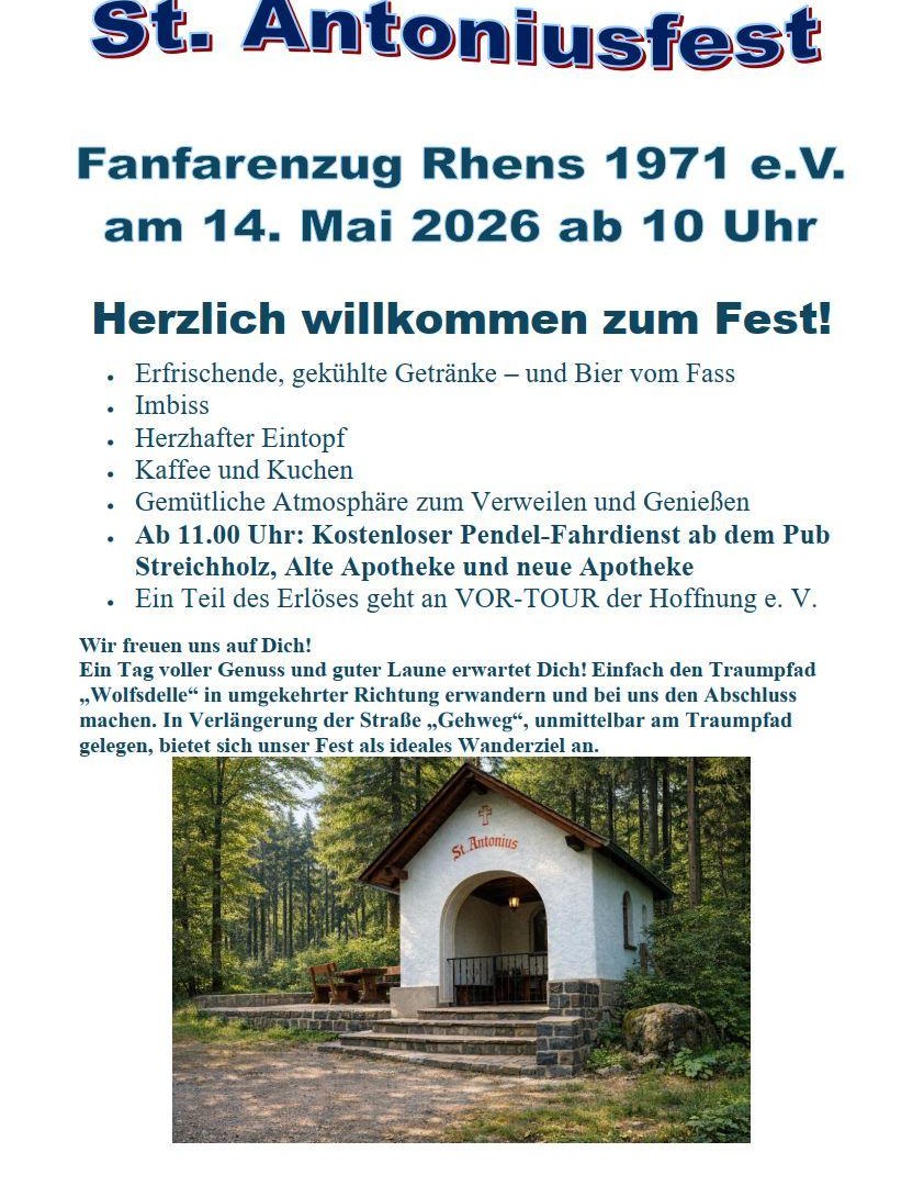 Plakat | &copy; Fanfarenzug Rhens