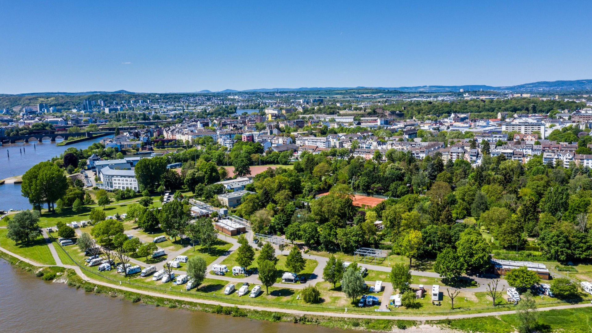 Übersicht Campingpark | © Koblenz-Touristik GmbH / Dominik Ketz Übersicht Campingpark | © Koblenz-Touristik GmbH / Dominik Ketz