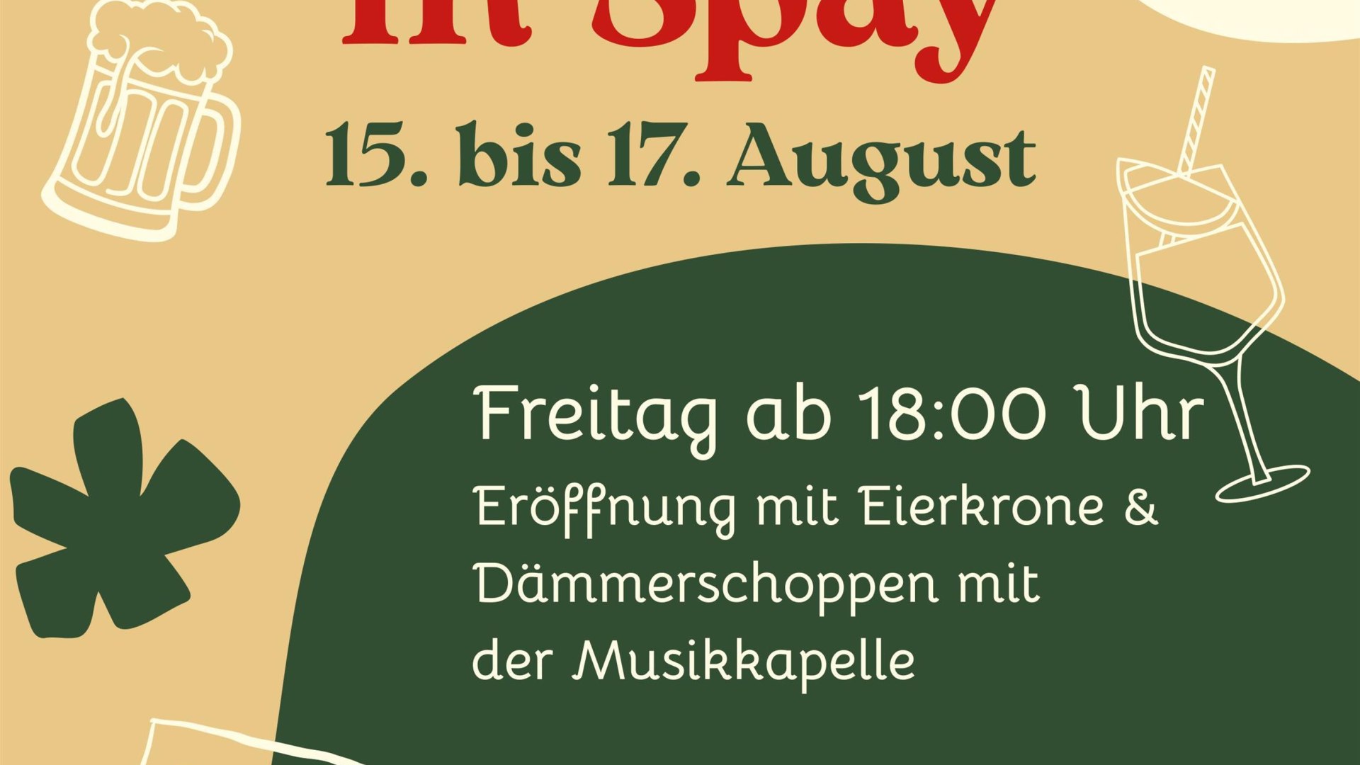 Plakat Kirmes Spay | © Musikkapelle Freiwillige Feuerwehr Spay
