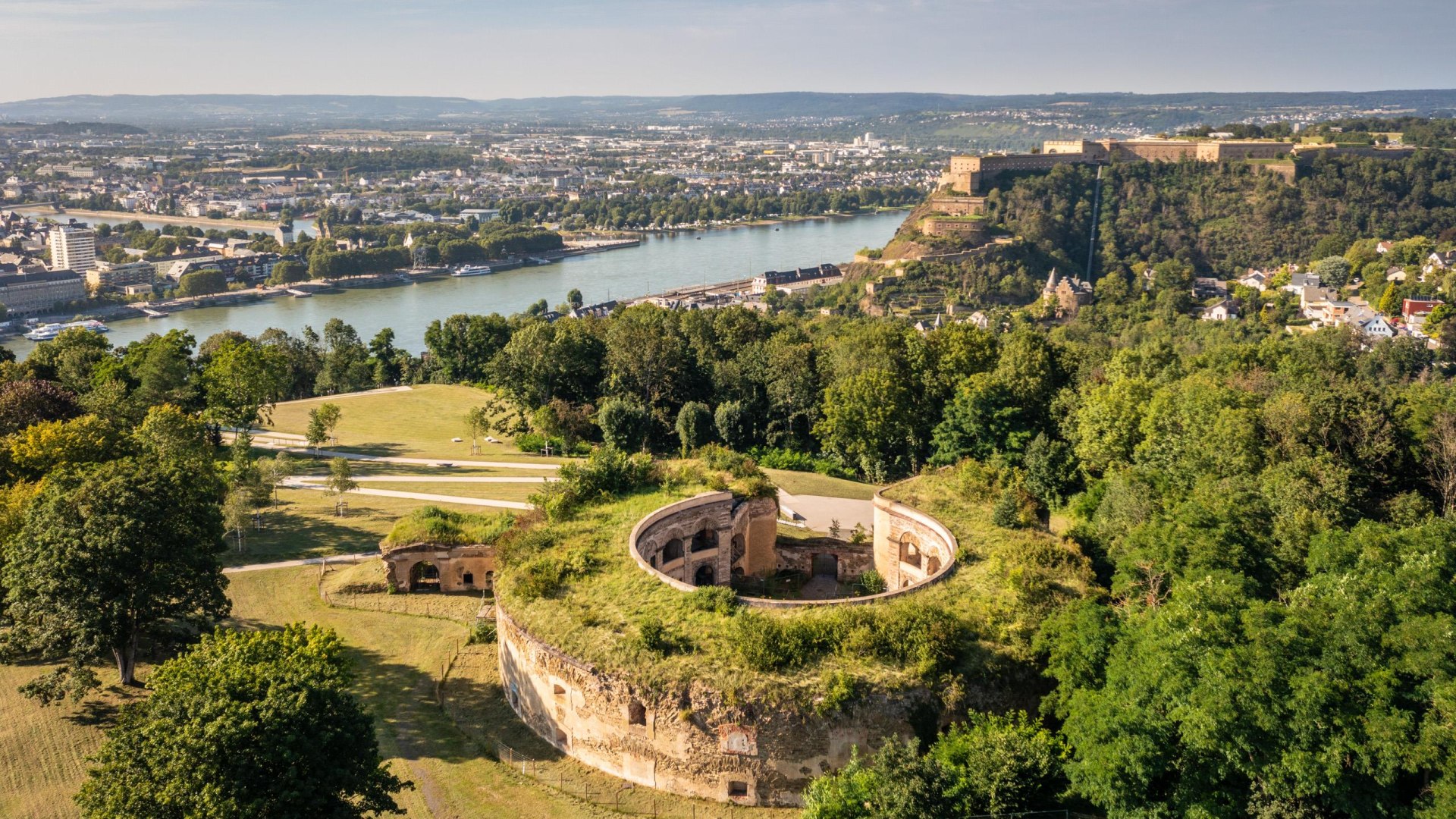 Fort Asterstein und Festung Ehrenbreitstein | &copy; Koblenz-Touristik GmbH / Dominik Ketz