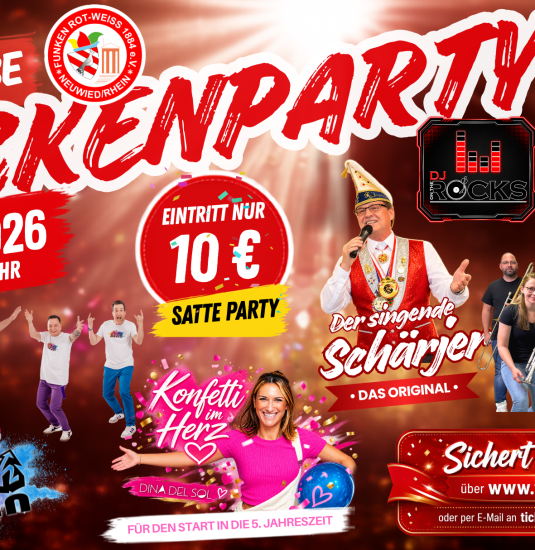 Jeckenparty | © Funken Rot Weiss Jeckenparty | © Funken Rot Weiss