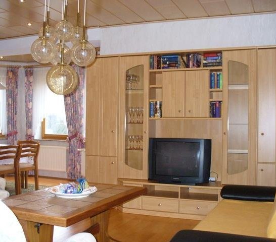 Wohnzimmer mit TV | &copy; Hartmann