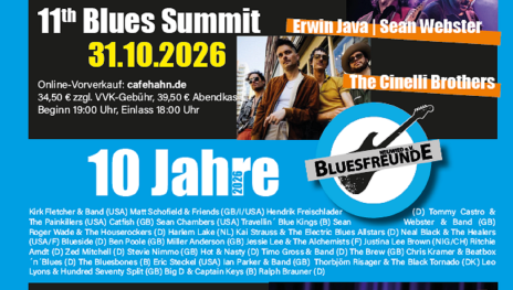 10. Blues Summit | © Bluesfreunde Neuwied 10. Blues Summit | © Bluesfreunde Neuwied