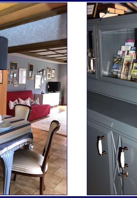 Kaminzimmer mit Blick in den Wohnbereich | &copy; schoene-auszeit-in-spay.de