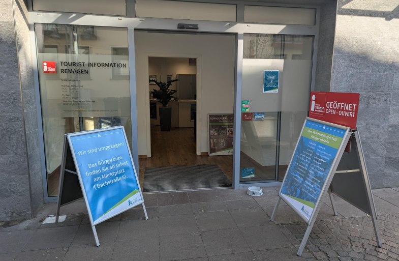 TI Remagen seit März 2025 (außen) | © Stadt Remagen | Carina Voigt TI Remagen seit März 2025 (außen) | © Stadt Remagen | Carina Voigt