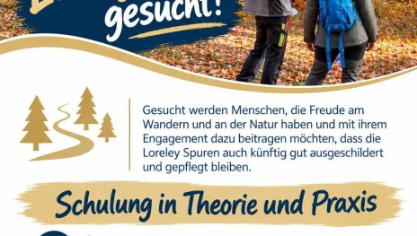 Plakat Wegepatenschulung | © Loreley Touristik GmbH Plakat Wegepatenschulung | © Loreley Touristik GmbH
