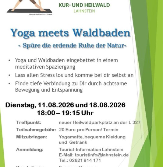 Yoga meets Waldbaden | &copy; Stadt Lahnstein