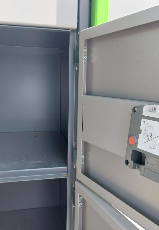 Schließfächer mit Steckdose | © TI Erlebnis Rheinbogen Schließfächer mit Steckdose | © TI Erlebnis Rheinbogen