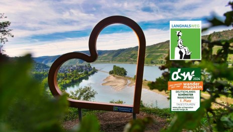 Mittelrheinherz auf dem Langhalsweg | &copy; Ortsgemeinde Osterspai, Loreley Touristik