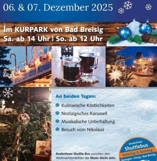 Plakat Weihnachtsmarkt 2025 | © Tourist-Info Bad Bresiig