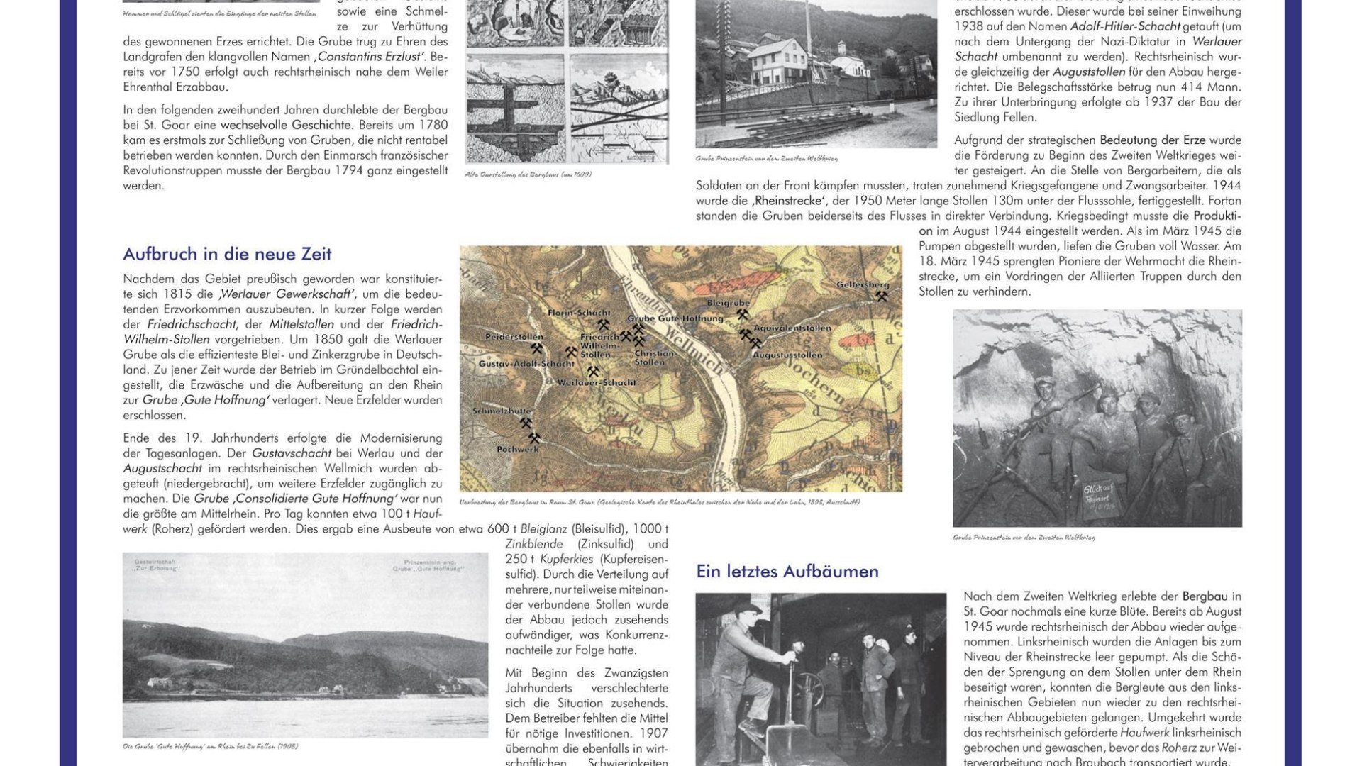 Infotafel Bergbau in St.Goar | &copy; J. G&ouml;dert