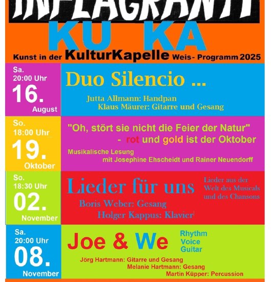 INFLAGRANTI KU KA  Plakat | © INFLAGRANTI