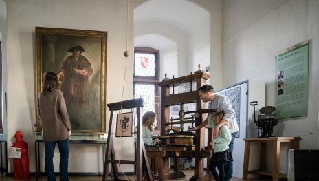 Gutenberg-Ausstellung Eltville | © Rheingau-Taunus Kultur und Tourismus,Saskia Marloh Gutenberg-Ausstellung Eltville | © Rheingau-Taunus Kultur und Tourismus,Saskia Marloh