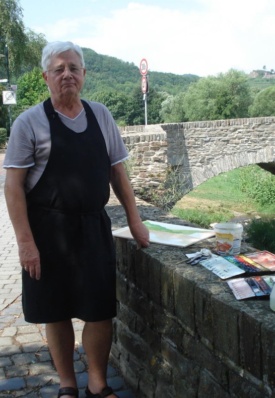 Malen an der Br&uuml;cke in Rech an der Ahr | &copy; Hans-Joachim Schmitz