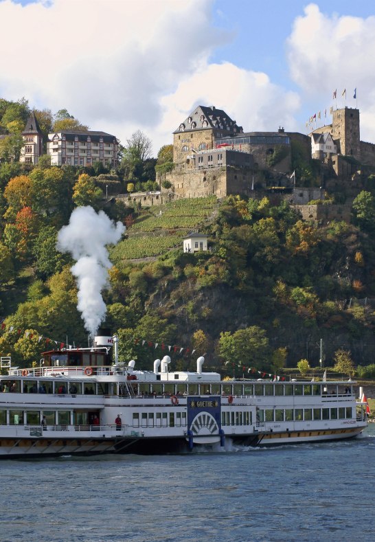 MS Goethe vor Burg Rheinfels | © Friedrich Gier MS Goethe vor Burg Rheinfels | © Friedrich Gier
