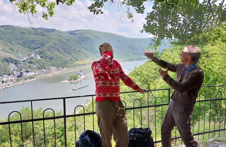 Willi und Ernst auf dem Sauzahn | © TI Hunsrück-Mittelrhein Willi und Ernst auf dem Sauzahn | © TI Hunsrück-Mittelrhein