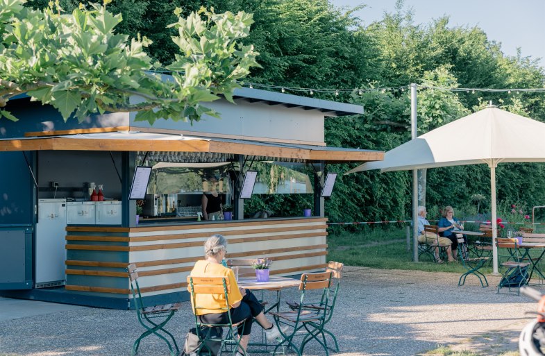 Weinprobierstand | © Weingut Villa Gutenberg Weinprobierstand | © Weingut Villa Gutenberg