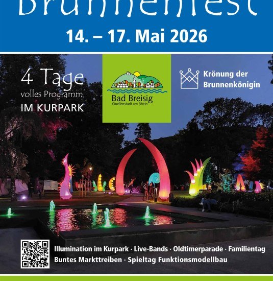 Plakat Brunnenfest 2026 | &copy; Tourist-Info Bad Breisig