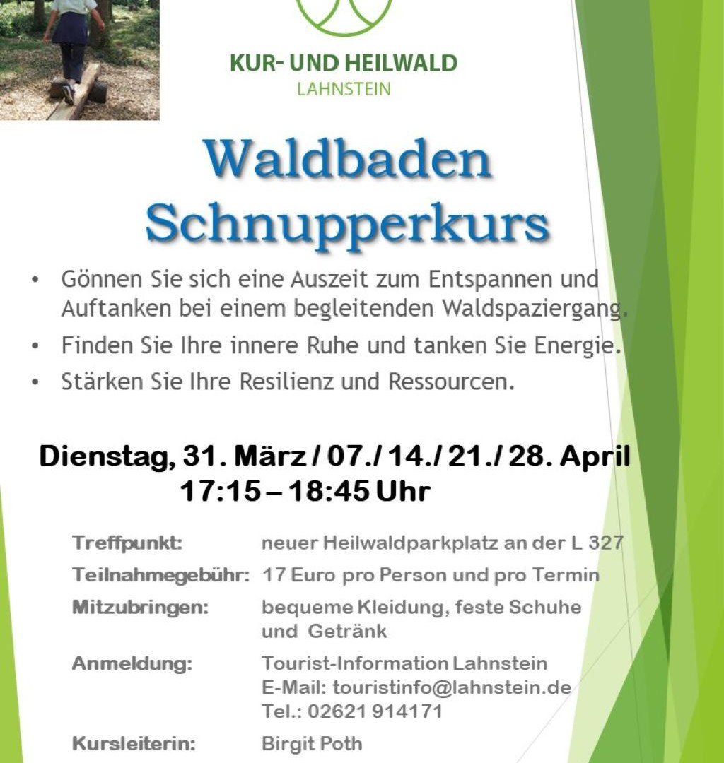 Waldbaden-Schnupperkurs | &copy; Stadt Lahnstein