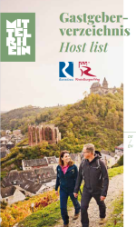 Titelbild "Gastgeberverzeichnis Rheinsteig und RheinBurgenWeg" | &copy; Romantischer Rhein Tourismus GmbH