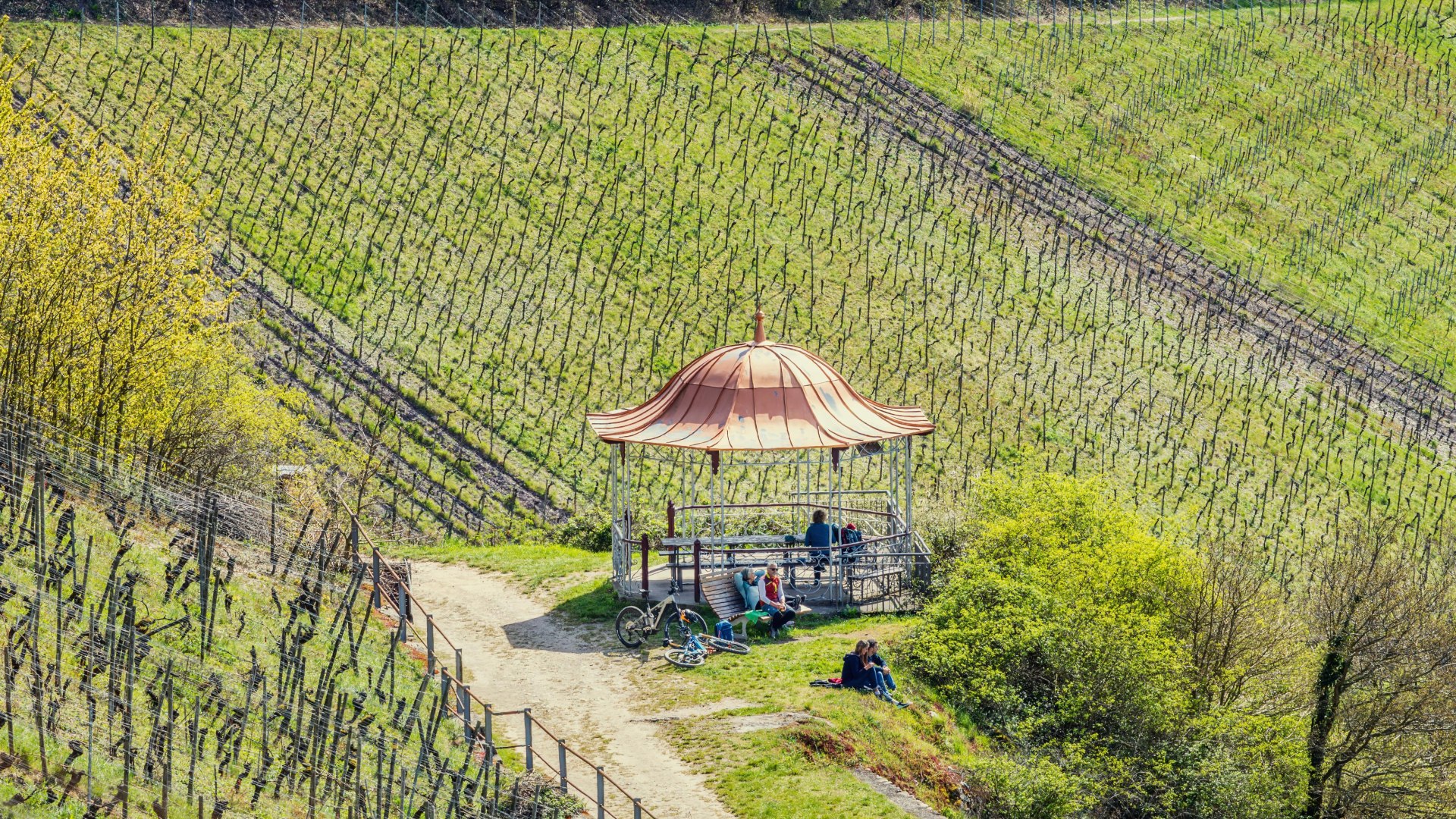 Rast an der Rotweinlaube | &copy; Marlis Steinmetz