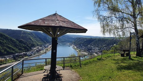 Werlauer Pilz mit Rheinblick | &copy; T. Biersch