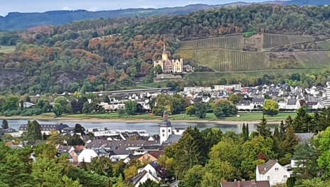 Aussicht auf Schloss Arenfels und das Rheintal | &copy; Simone P&ouml;rner-Klee