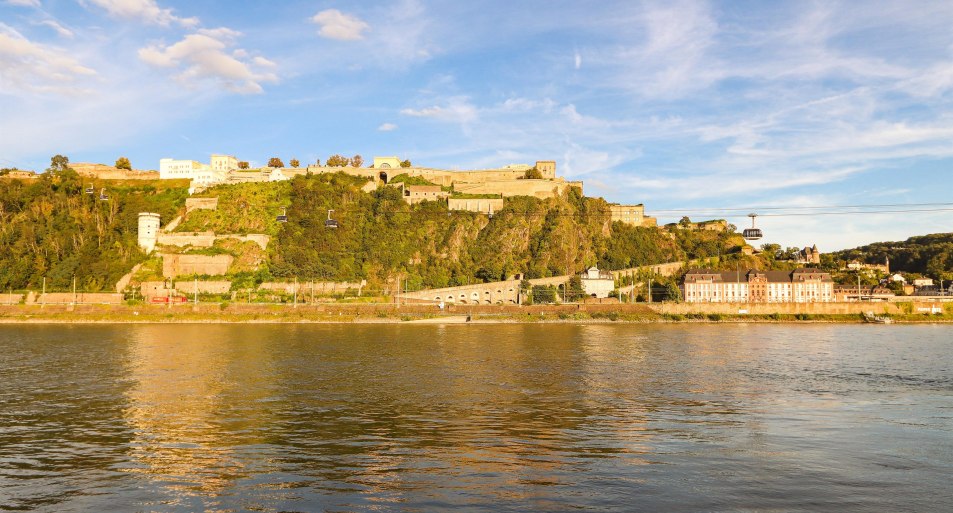 Festung vom Deutschen Eck aus gesehen | © Koblenz-Touristik Gmbh / Johannes Bruchhof Festung vom Deutschen Eck aus gesehen | © Koblenz-Touristik Gmbh / Johannes Bruchhof