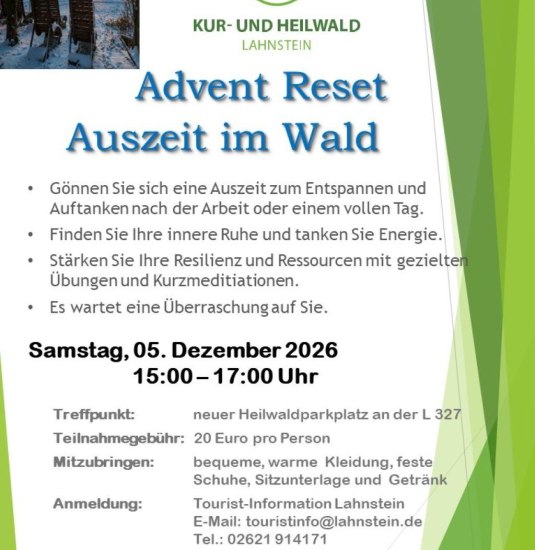 Advent Reset | © Stadt Lahnstein Advent Reset | © Stadt Lahnstein
