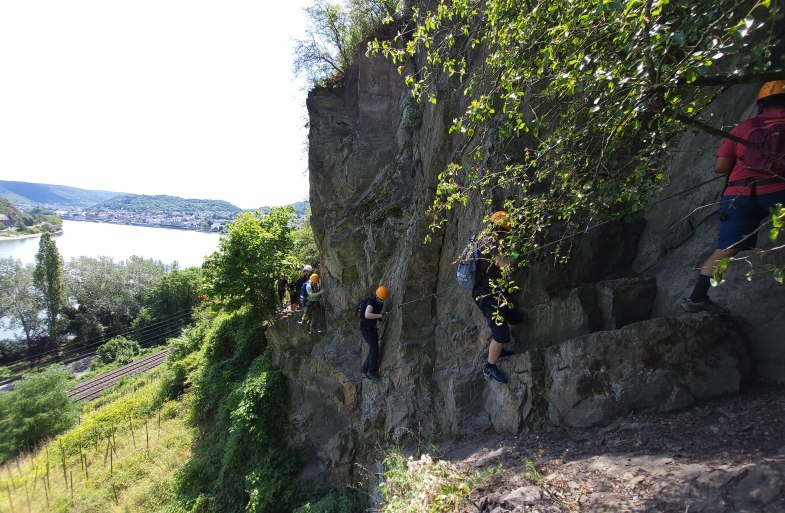Mittelrhein Klettersteig | © Achim Weiler Mittelrhein Klettersteig | © Achim Weiler