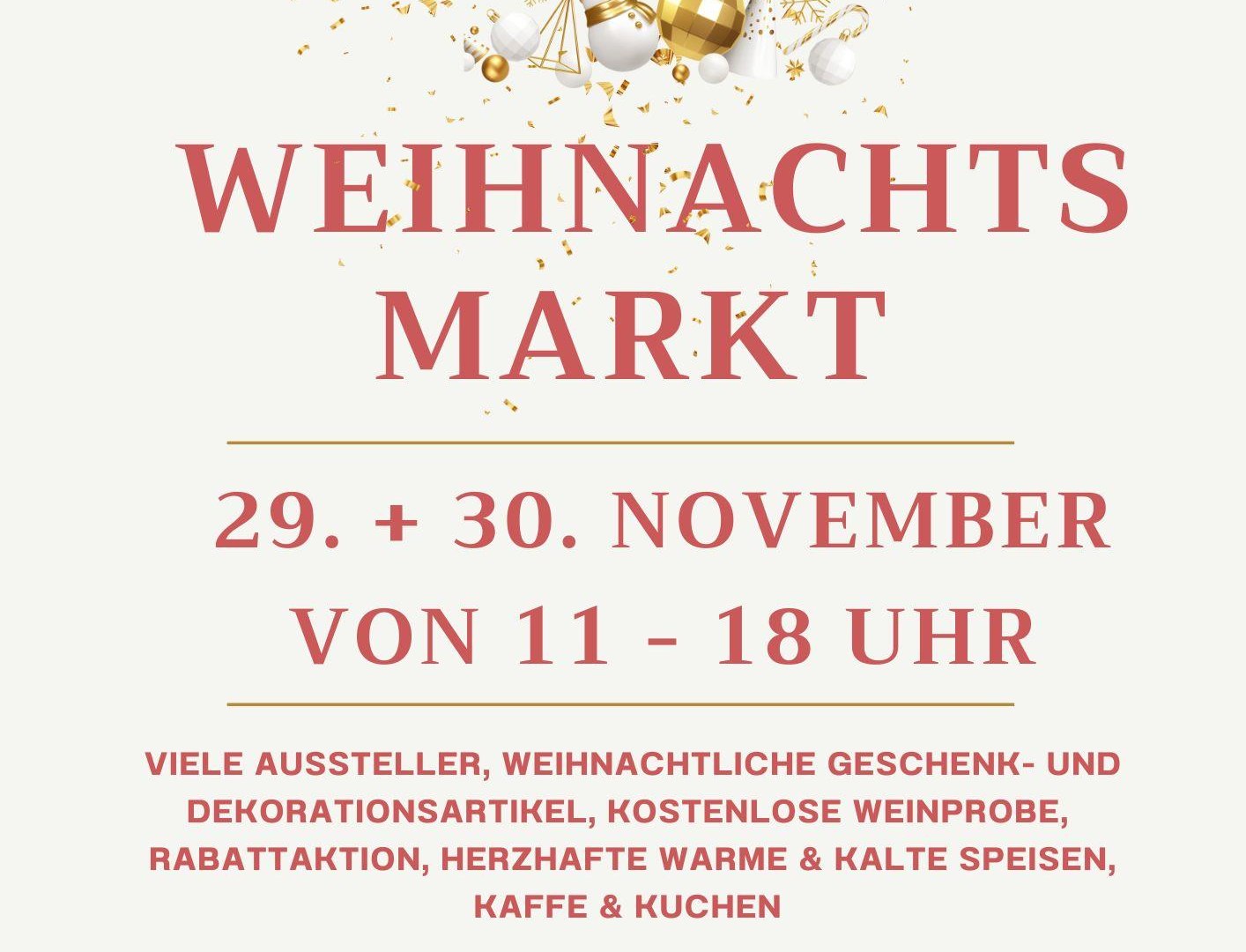 Weihnachtsmarkt Flyer 2025 Entwurf 2 | © Hallgartener Weinkeller
