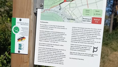 Teufelsp&auml;dchen Infotafel und Ausschilderung | &copy; Vanessa Westermayer, Loreley Touristik GmbH