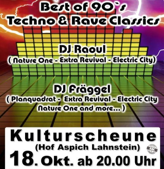 Kulturscheune Aspich 90er Rave | © Mcihael Groß