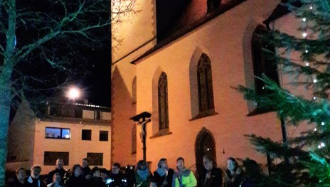 Turmblasen Gruppe vor Kirche | © Musikfreunde Rauenthal e.V.