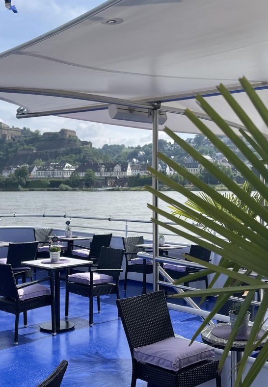 La Paloma Außenbereich | © Marksburgschifffahrt Vomfell GmbH & Co. KG La Paloma Außenbereich | © Marksburgschifffahrt Vomfell GmbH & Co. KG