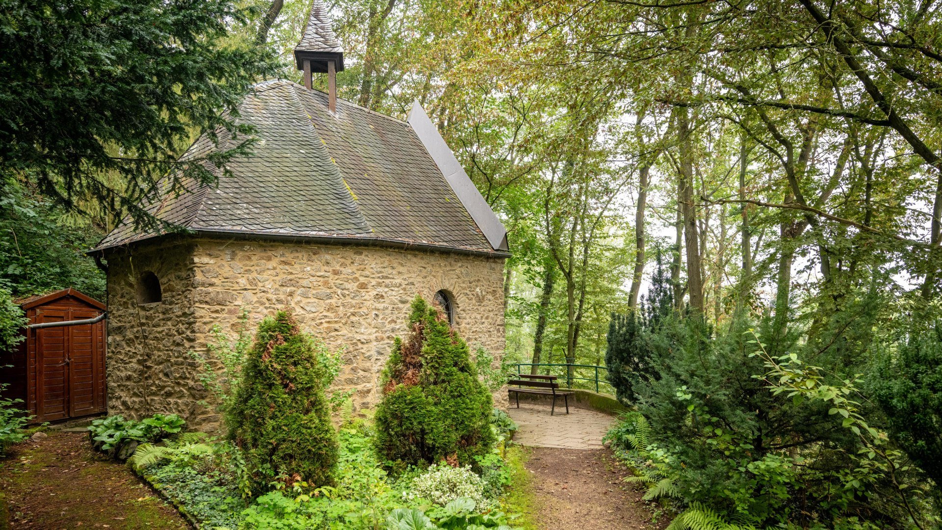 Au&szlig;enansicht Muttergotteskapelle | &copy; TI Erlebnis Rheinbogen