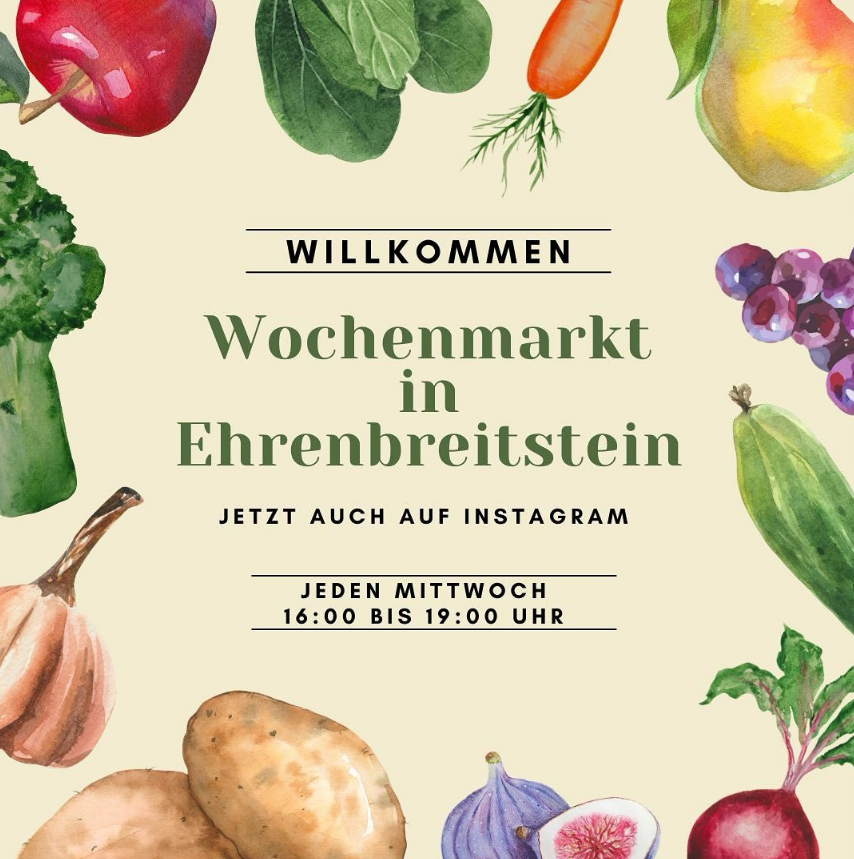 Wochenmarkt in Koblenz-Ehrenbreitstein | © WIR in Ehrenbreitstein e.V. Wochenmarkt in Koblenz-Ehrenbreitstein | © WIR in Ehrenbreitstein e.V.