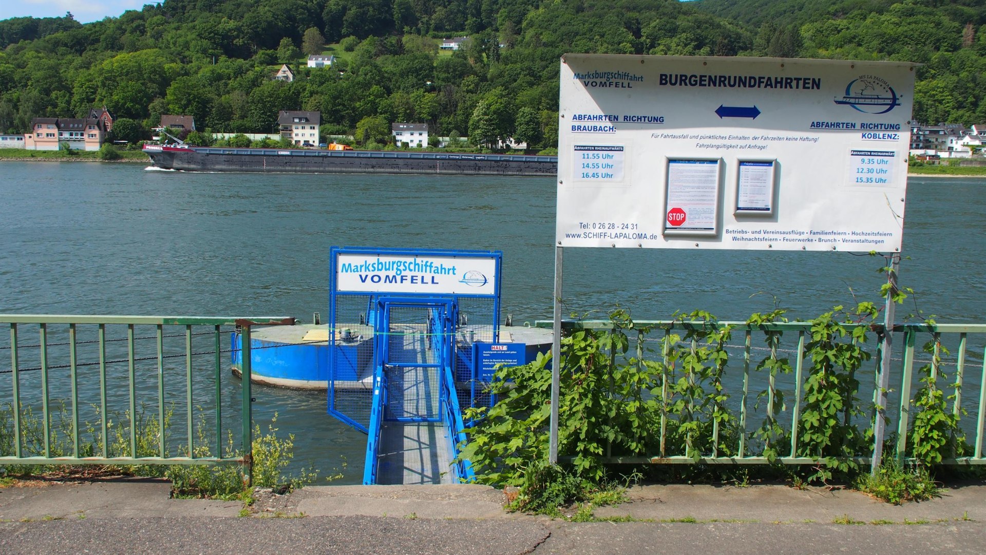 Anleger Marksburgschifffahrt Vomfell | &copy; Stadt Lahnstein