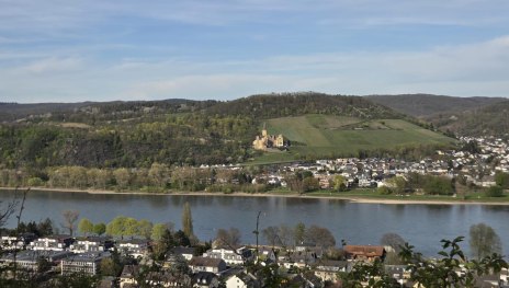 Aussicht Burgenblick auf Schloss Arenfels | &copy; Tourist-Information Bad Breisig