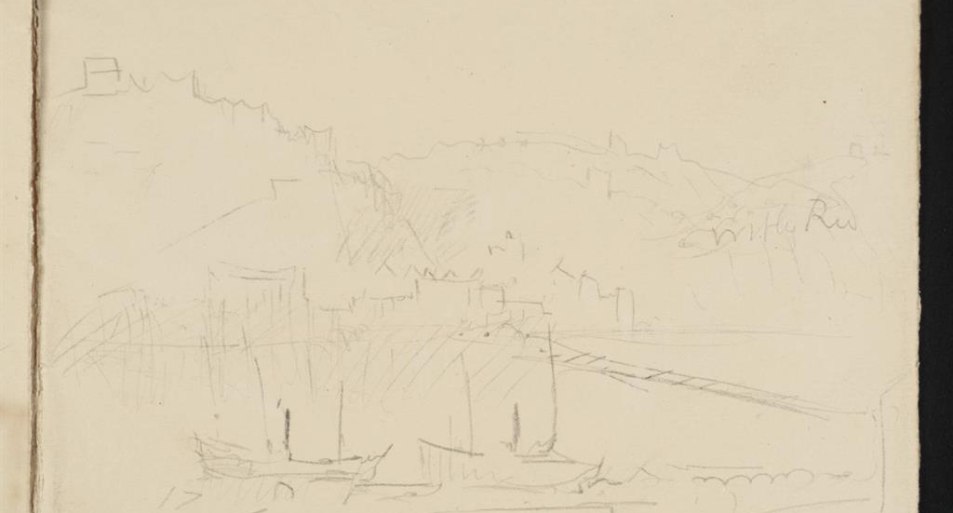 Skizze | © Joseph Mallord William Turner; Ehrenbreitstein cir Skizze | © Joseph Mallord William Turner; Ehrenbreitstein cir